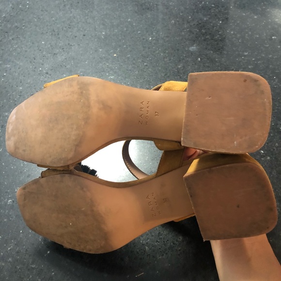 Zara sandal block heel size 37 - Picture 8 of 10